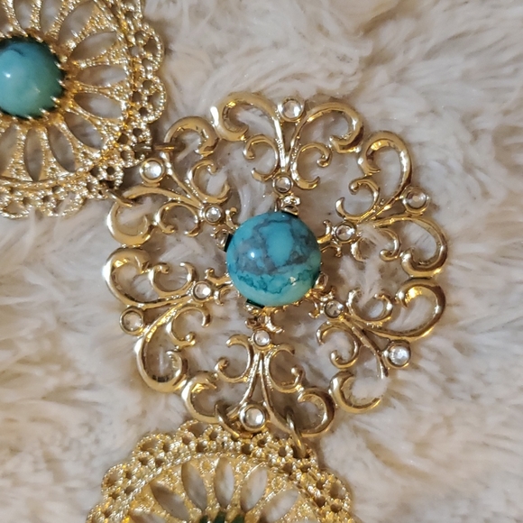 NWT Express Gold and Turquoise Necklace - Picture 7 of 7